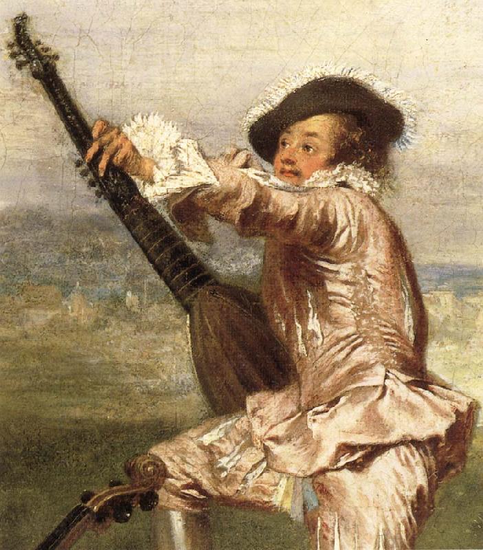 Jean-Antoine Watteau Details of The Music-Party France oil painting art